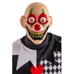 Usmievavá klaunská maska s vypuklými očami